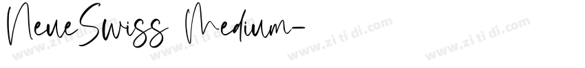NeueSwiss Medium字体转换